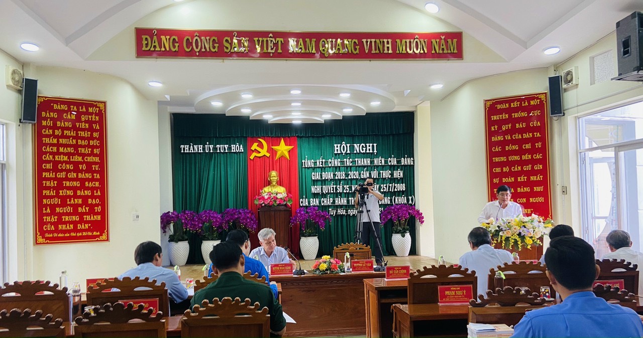 Thành ủy Tuy Hòa tổ chức Hội nghị tổng kết công tác thanh niên của Đảng giai đoạn 2018-2020
