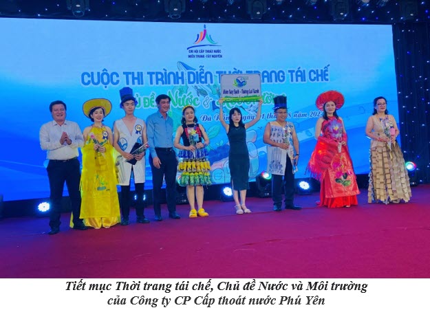 Tiết mục Thời trang tái chế, Chủ đề Nước và Môi trường  của Công ty CP Cấp thoát nước Phú Yên