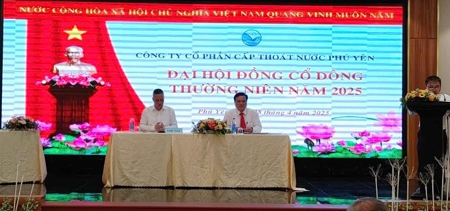 Công ty Cổ phần Cấp thoát nước Phú Yên tổ chức thành công Đại hội đồng cổ đông thường niên năm 2025.